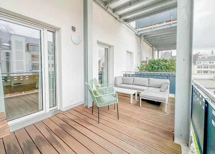 Modernes Trierer Cityloft Mit Grossem Balkon Appartement *